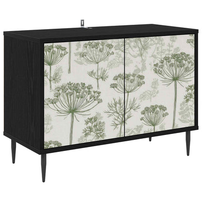 vidaXL TV Cabinet GOTHA 69 x 33 x 50.5 cm Black Oak Engineered Wood 2