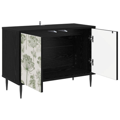 vidaXL TV Cabinet GOTHA 69 x 33 x 50.5 cm Black Oak Engineered Wood 3
