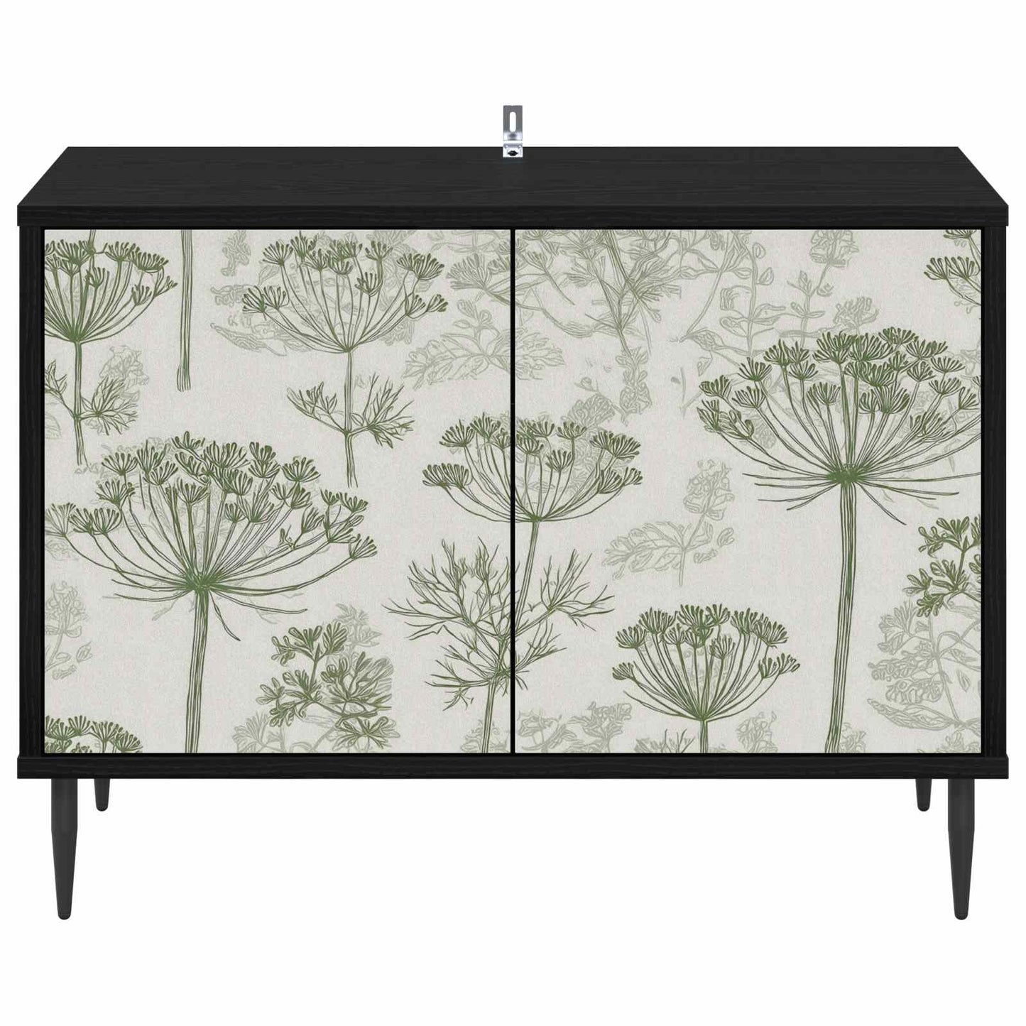 vidaXL TV Cabinet GOTHA 69 x 33 x 50.5 cm Black Oak Engineered Wood 4