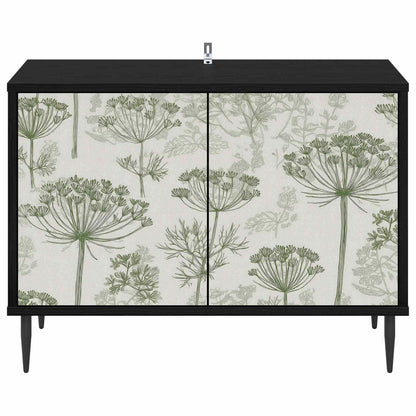 vidaXL TV Cabinet GOTHA 69 x 33 x 50.5 cm Black Oak Engineered Wood 4