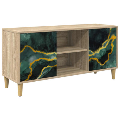 vidaXL TV Cabinet WIJHE 102 x 33 x 50 cm Sonoma Engineered Wood 2