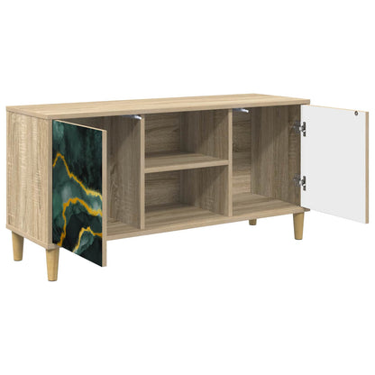 vidaXL TV Cabinet WIJHE 102 x 33 x 50 cm Sonoma Engineered Wood 3