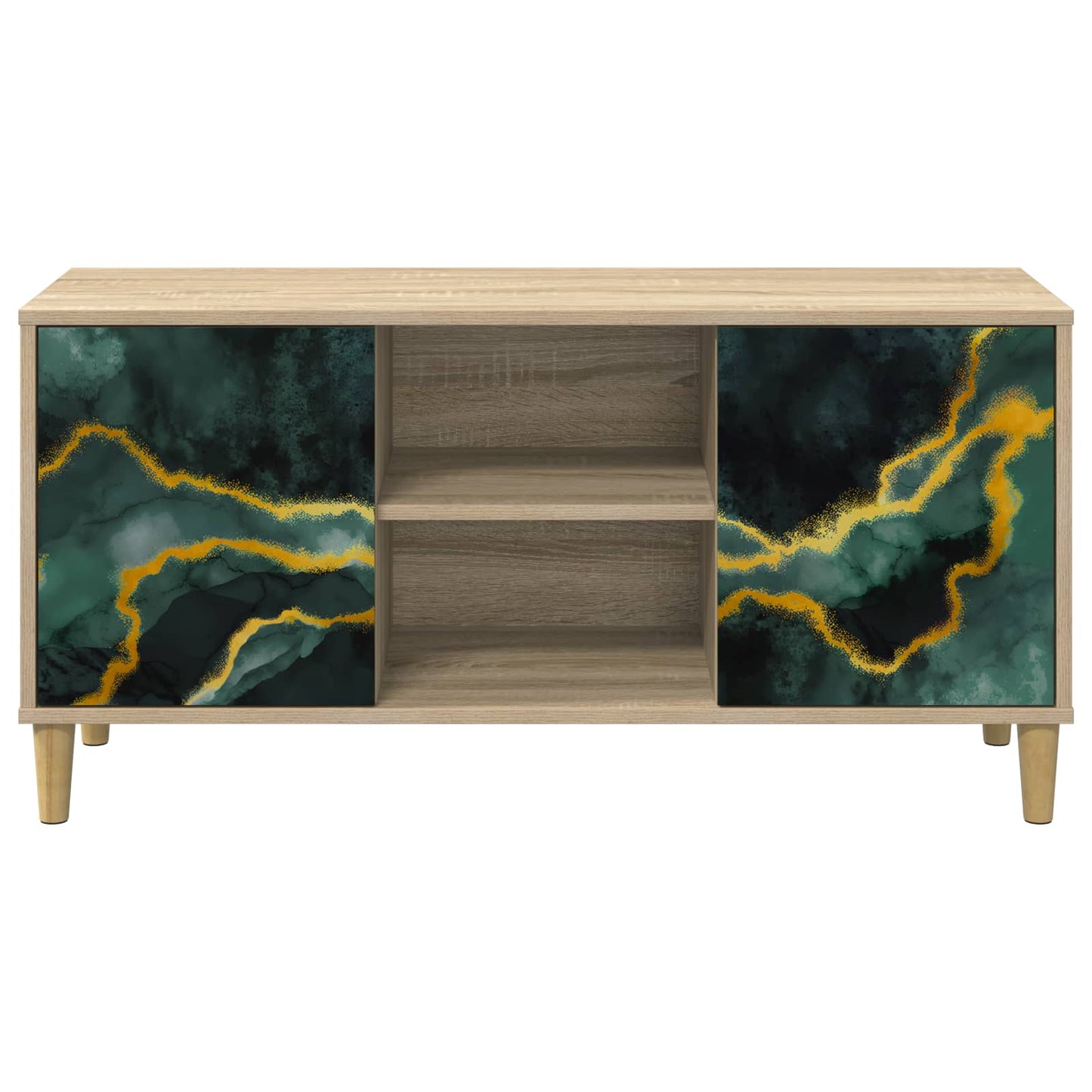 vidaXL TV Cabinet WIJHE 102 x 33 x 50 cm Sonoma Engineered Wood 4