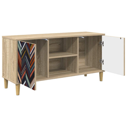 TV Cabinet BONN 102 x 33 x 50 cm Sonoma Engineered Wood Geometric print