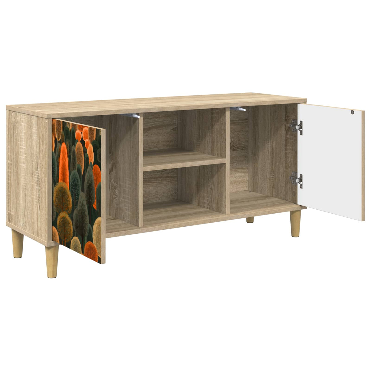TV Cabinet BONN 102 x 33 x 50 cm Sonoma Engineered Wood Forest print