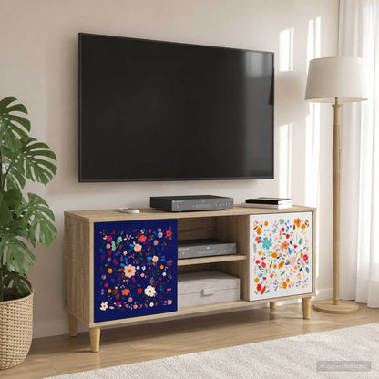 vidaXL TV Cabinet MAINZ 102 x 33 x 50 cm Sonoma Engineered Wood 1