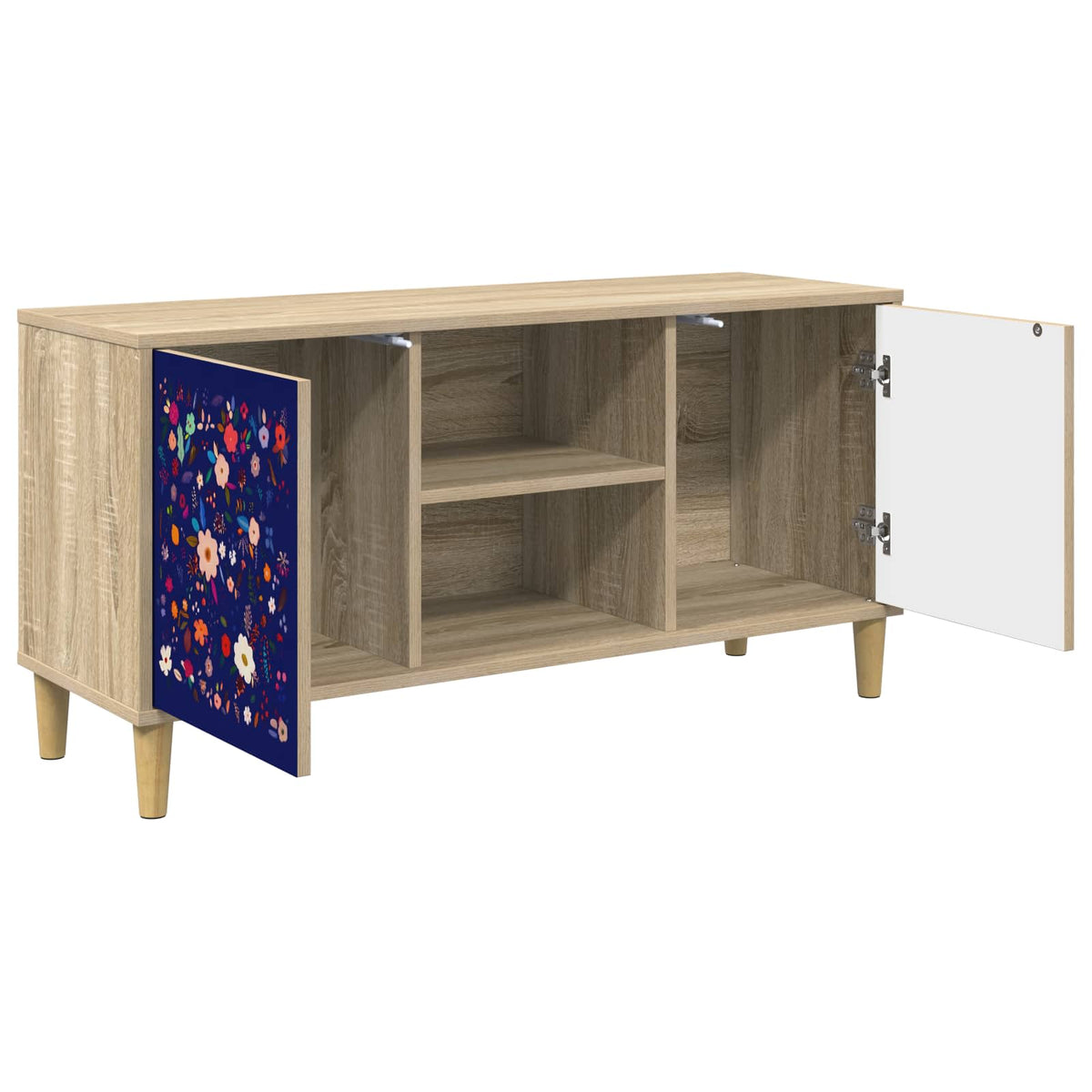 vidaXL TV Cabinet MAINZ 102 x 33 x 50 cm Sonoma Engineered Wood 3