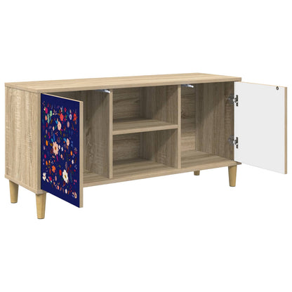 vidaXL TV Cabinet MAINZ 102 x 33 x 50 cm Sonoma Engineered Wood 3