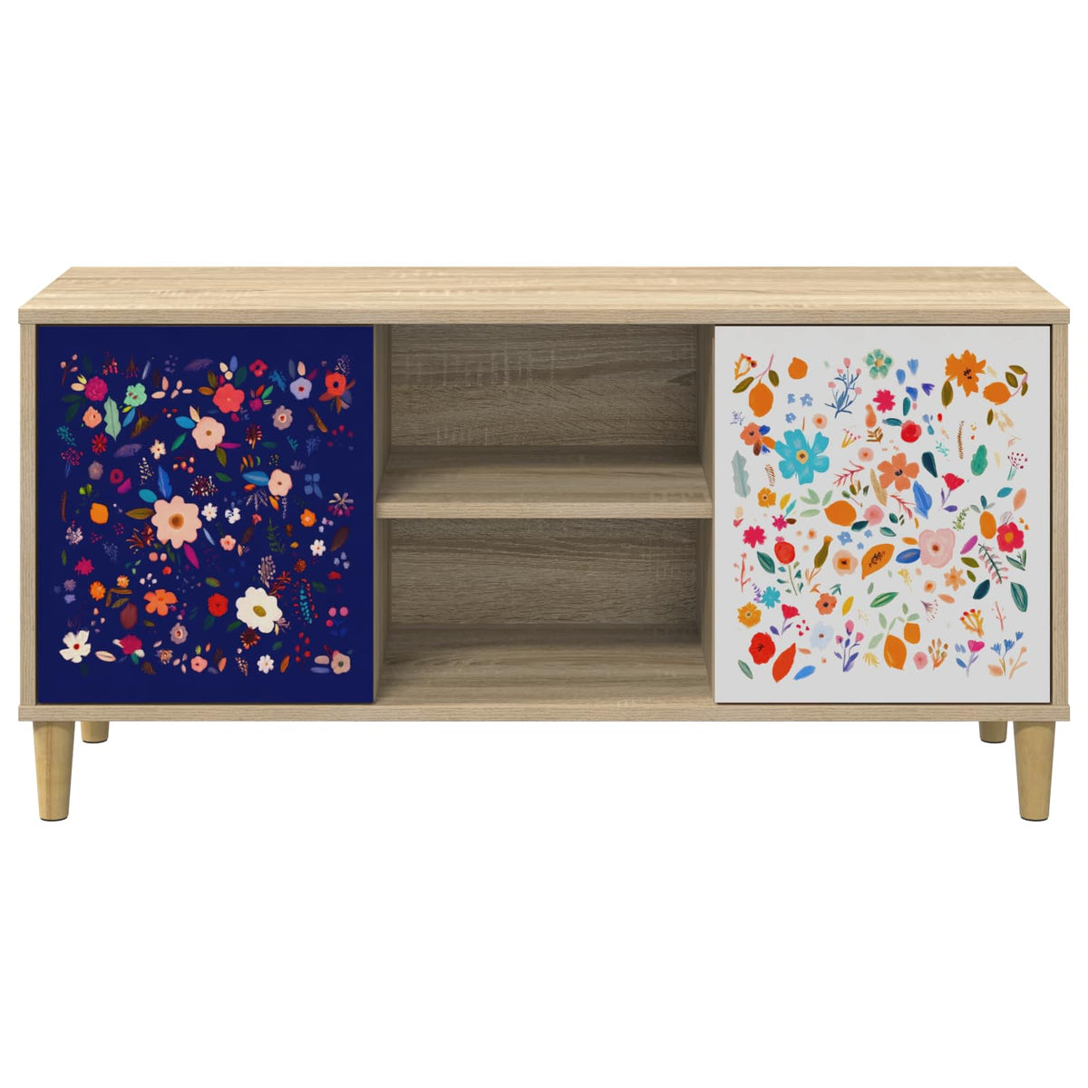 vidaXL TV Cabinet MAINZ 102 x 33 x 50 cm Sonoma Engineered Wood 4