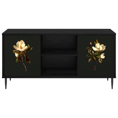 vidaXL TV Cabinet BREMEN 102 x 33 x 51 cm Black Oak Engineered Wood 5