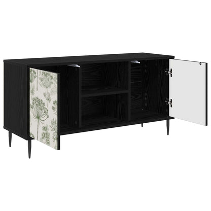 vidaXL TV Cabinet GOTHA 102 x 33 x 51 cm Black Oak Engineered Wood 3