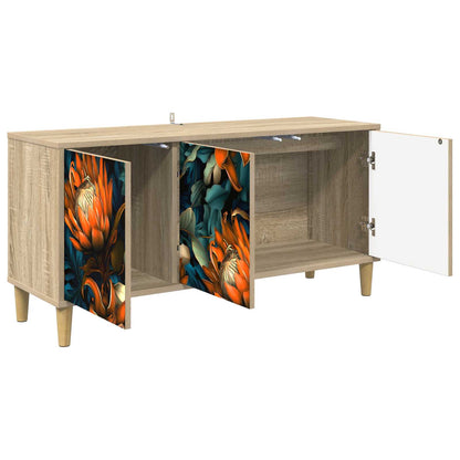 TV Cabinet BONN 102 x 33 x 50 cm Sonoma Engineered Wood Orange print