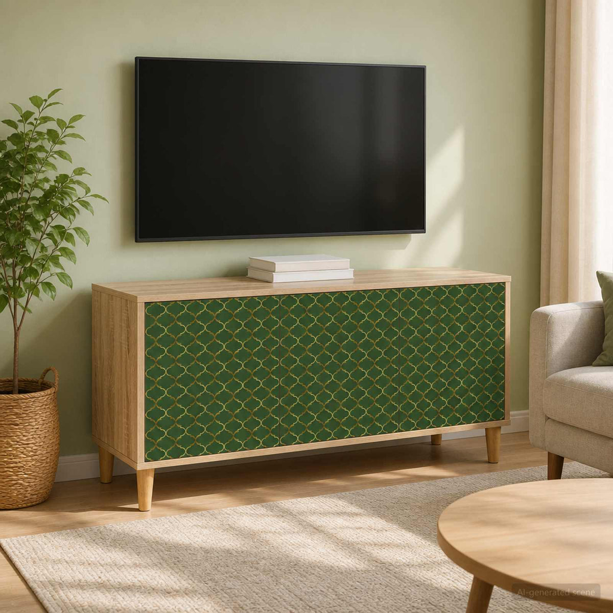 vidaXL TV Cabinet GELEEN 102 x 33 x 50 cm Sonoma Engineered Wood 1