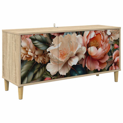 TV Cabinet BONN 102 x 33 x 50 cm Sonoma Engineered Wood Light peony print