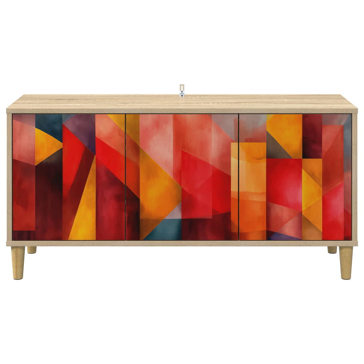 vidaXL TV Cabinet HEESCH 102 x 33 x 50 cm Sonoma Engineered Wood 4