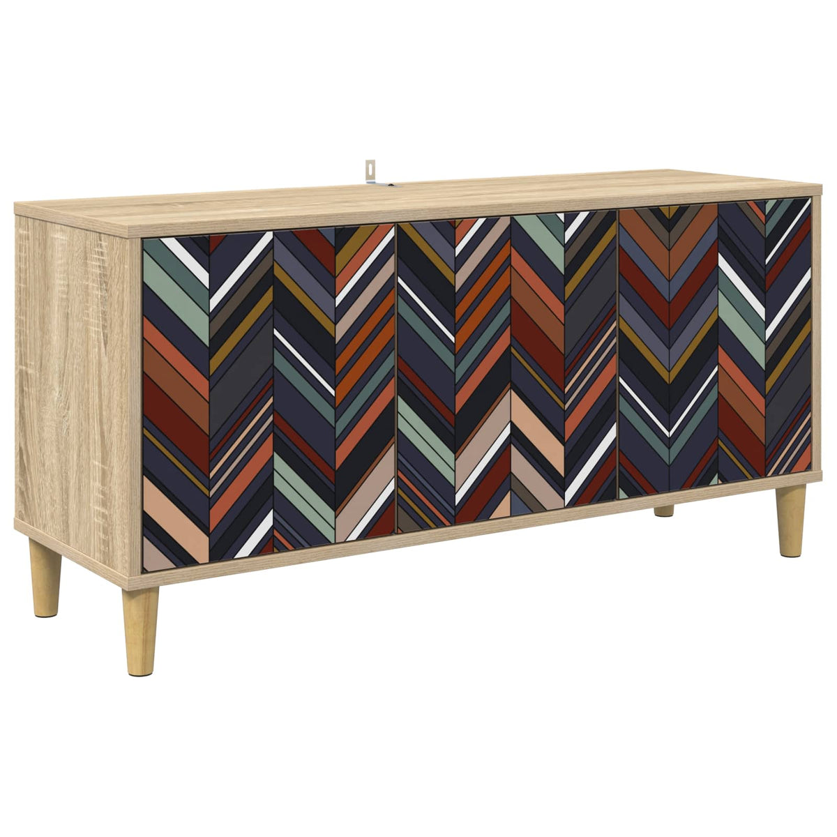 TV Cabinet BONN 102 x 33 x 50 cm Sonoma Engineered Wood Geometric print