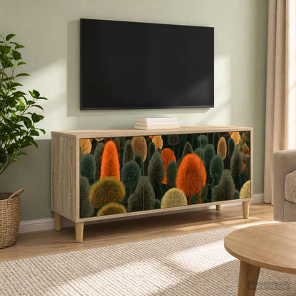 TV Cabinet BONN 102 x 33 x 50 cm Sonoma Engineered Wood Forest print
