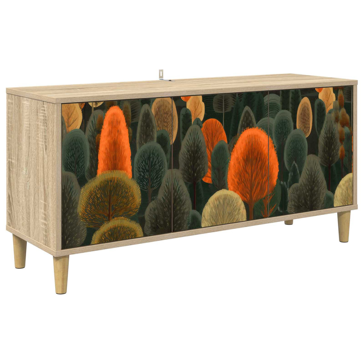 TV Cabinet BONN 102 x 33 x 50 cm Sonoma Engineered Wood Forest print