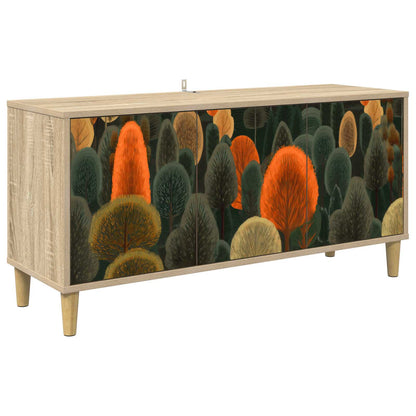 TV Cabinet BONN 102 x 33 x 50 cm Sonoma Engineered Wood Forest print