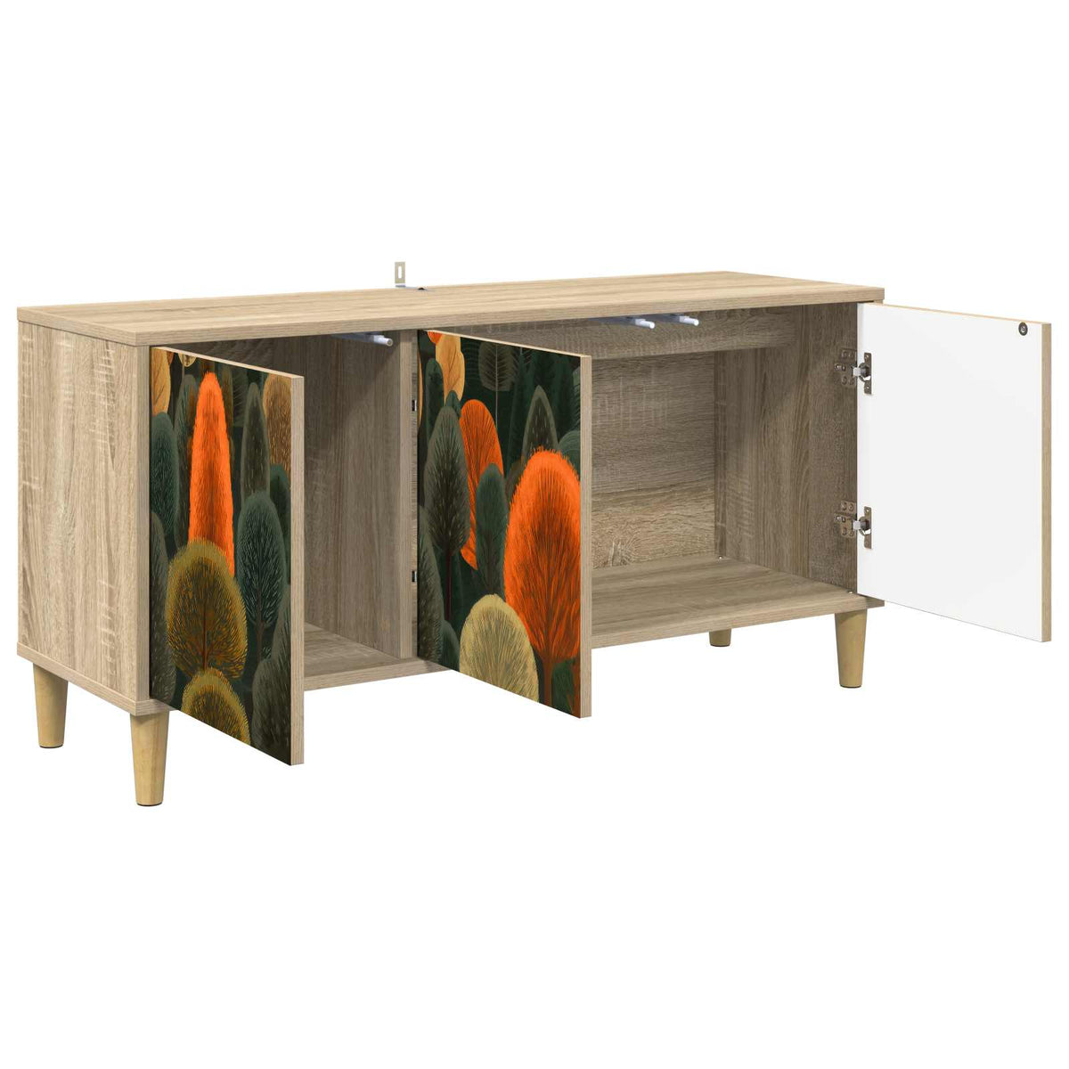 TV Cabinet BONN 102 x 33 x 50 cm Sonoma Engineered Wood Forest print