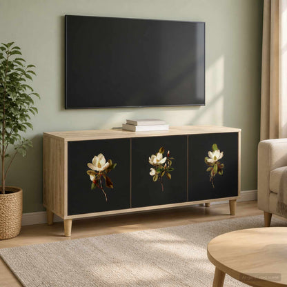TV Cabinet BONN 102 x 33 x 50 cm Sonoma Engineered Wood Magnolia print