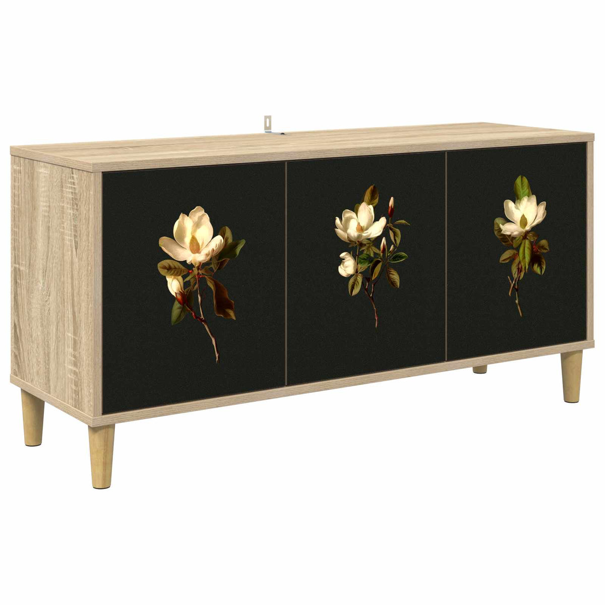 TV Cabinet BONN 102 x 33 x 50 cm Sonoma Engineered Wood Magnolia print
