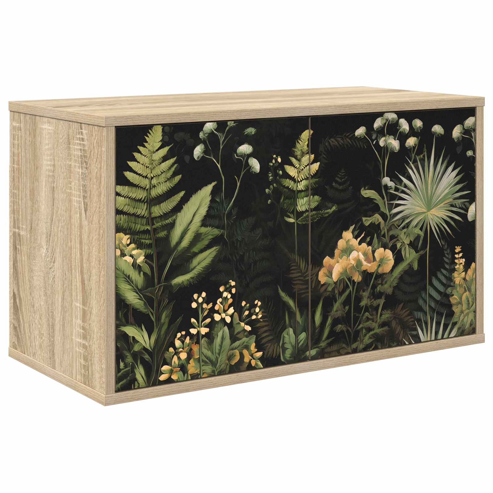 vidaXL Wall-mounted TV Cabinet RHENEN 69 x 33 x 40 cm Sonoma Oak 1