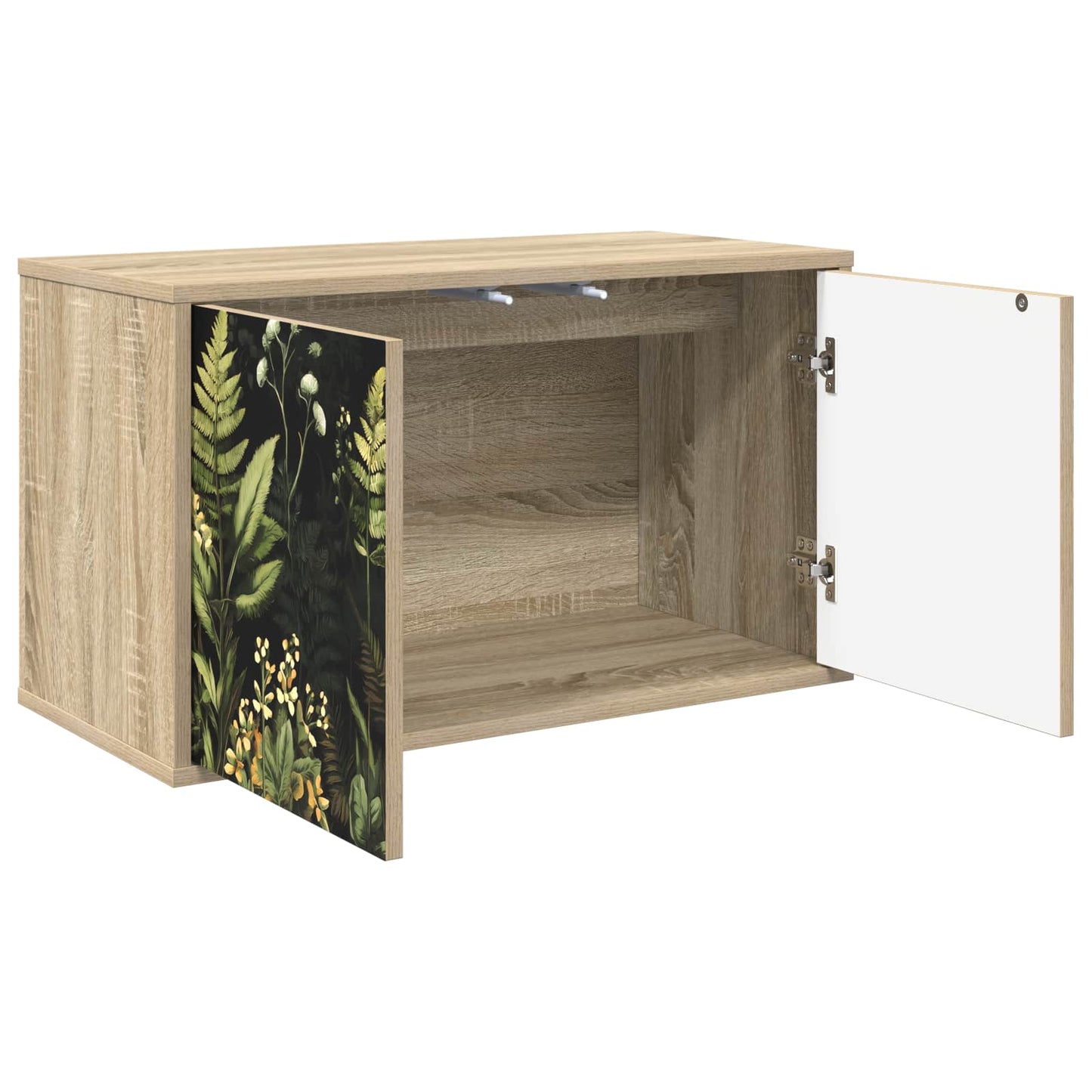 vidaXL Wall-mounted TV Cabinet RHENEN 69 x 33 x 40 cm Sonoma Oak 2