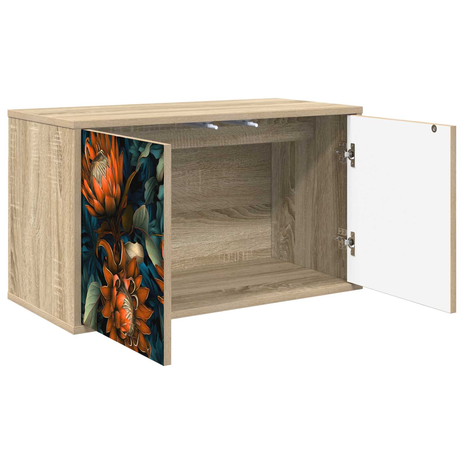 vidaXL Wall-mounted TV Cabinet LOCHEM 69 x 33 x 40 cm Sonoma Oak 2