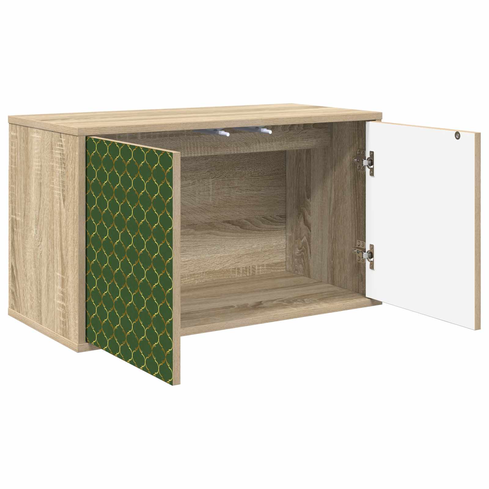 vidaXL Wall-mounted TV Cabinet GELEEN 69 x 33 x 40 cm Sonoma Oak 2