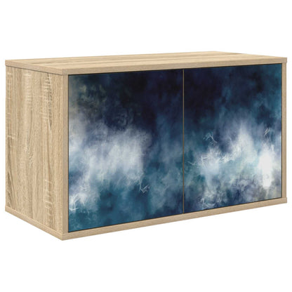 vidaXL Wall-mounted TV Cabinet RAALTE 69 x 33 x 40 cm Sonoma Oak 2