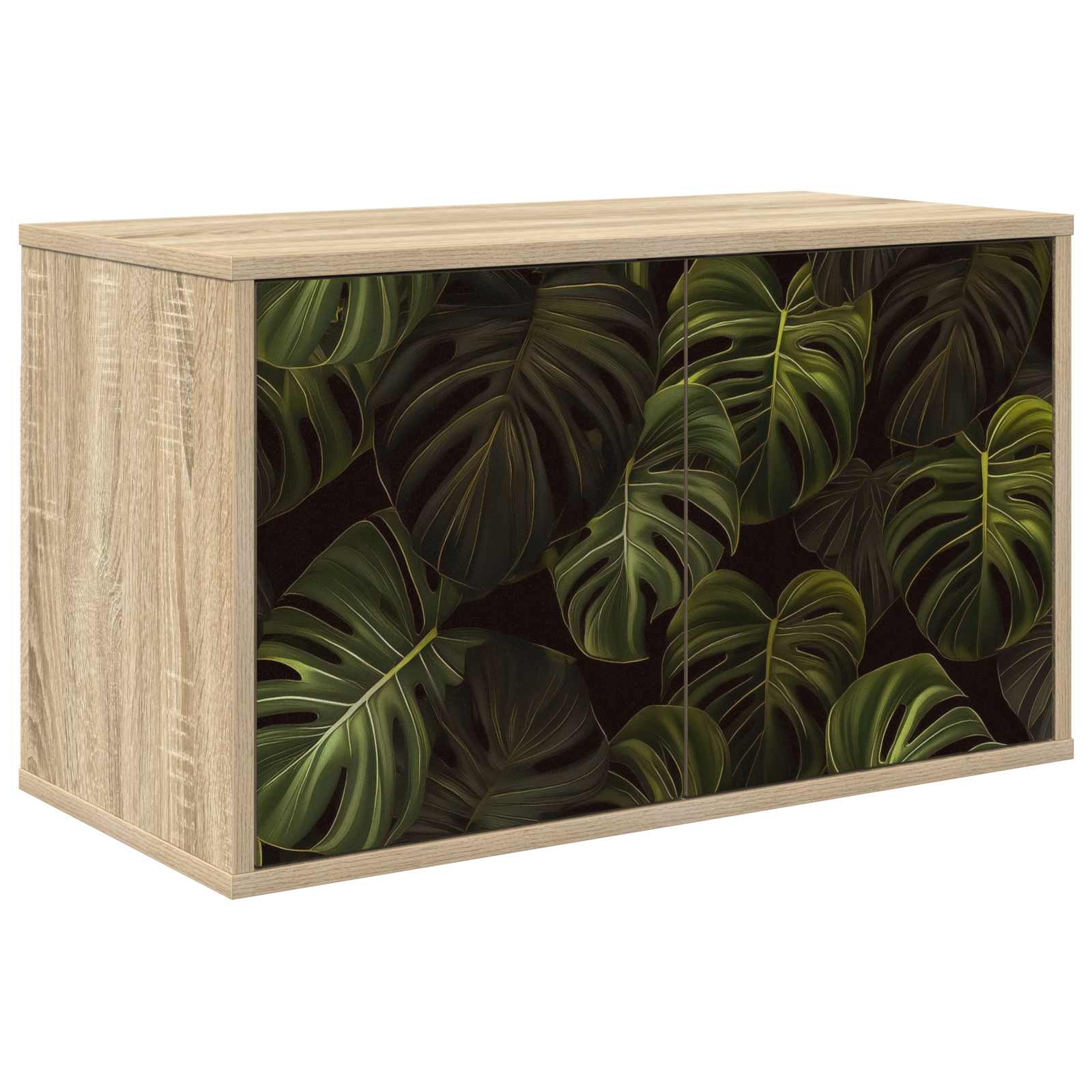 vidaXL Wall-mounted TV Cabinet ELBURG 69 x 33 x 40 cm Sonoma Oak 1