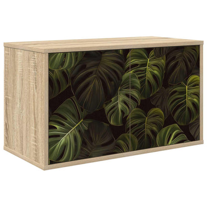 vidaXL Wall-mounted TV Cabinet ELBURG 69 x 33 x 40 cm Sonoma Oak 1