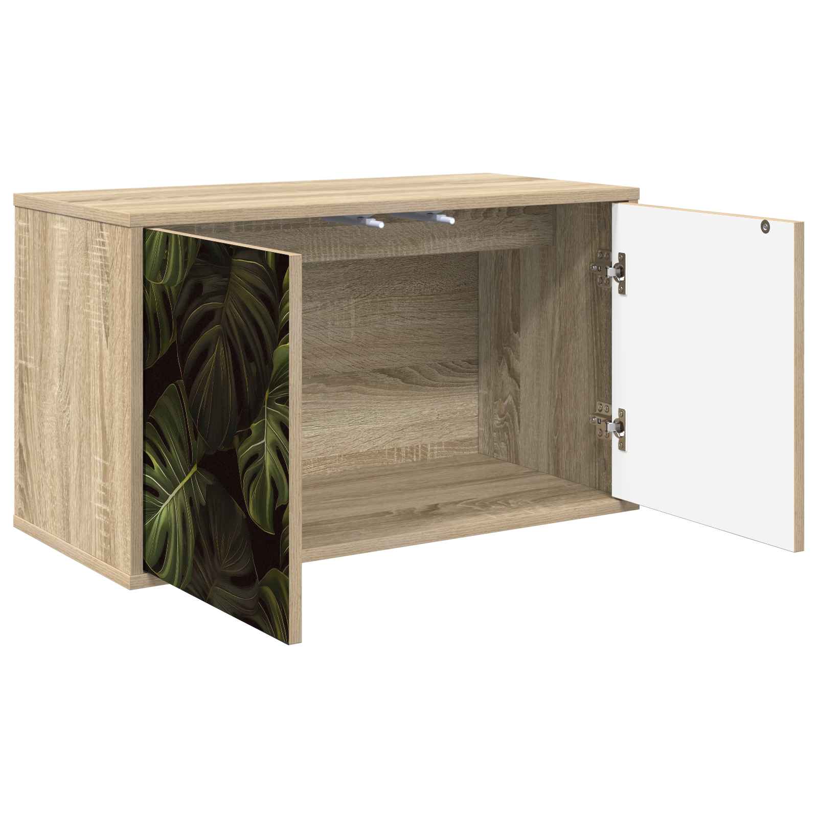 vidaXL Wall-mounted TV Cabinet ELBURG 69 x 33 x 40 cm Sonoma Oak 2