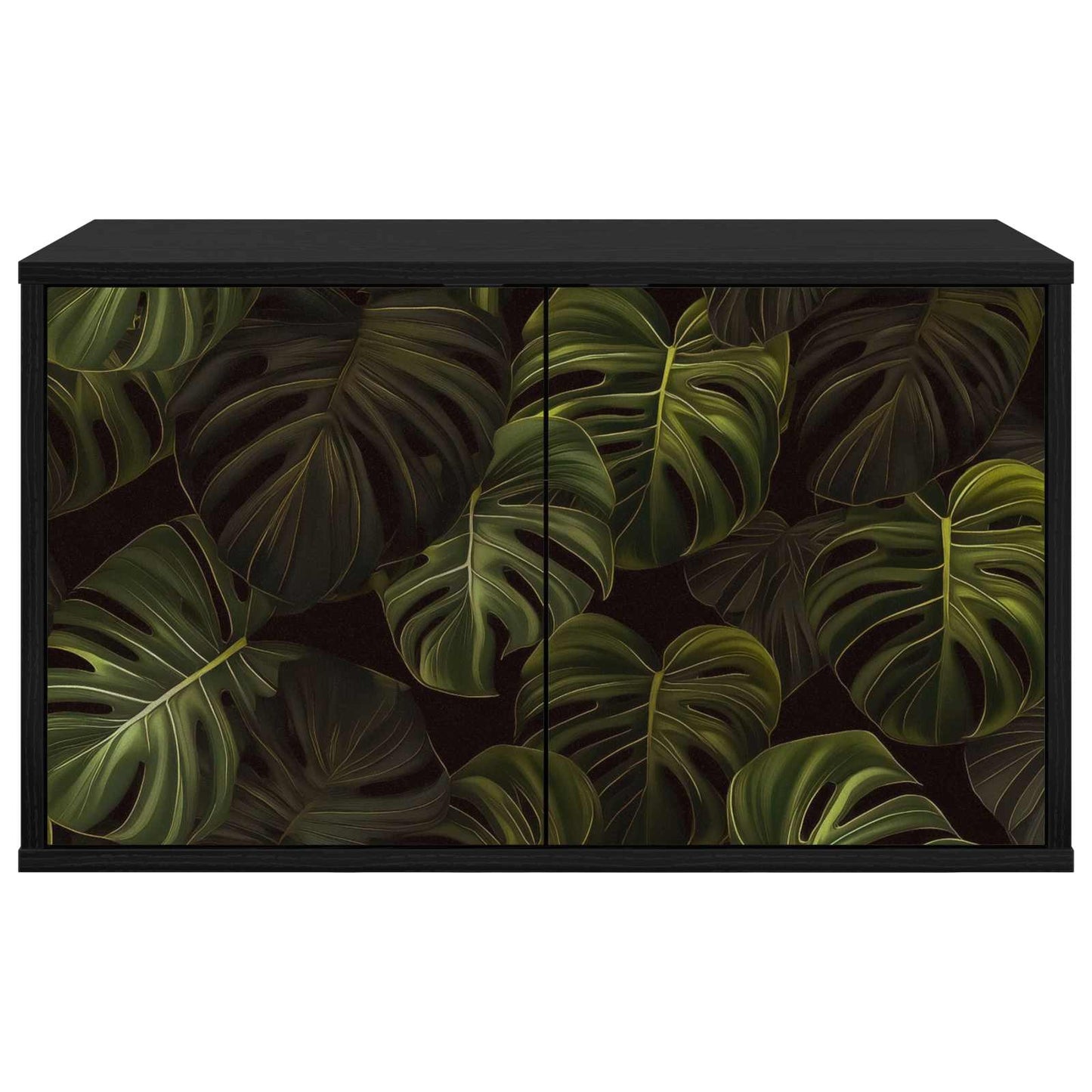 vidaXL Wall-mounted TV Cabinet ELBURG 69 x 33 x 40 cm Black Oak 3