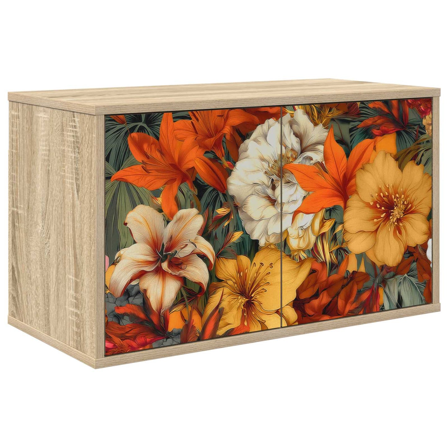 vidaXL Wall-mounted TV Cabinet GENNEP 69 x 33 x 40 cm Sonoma Oak 1