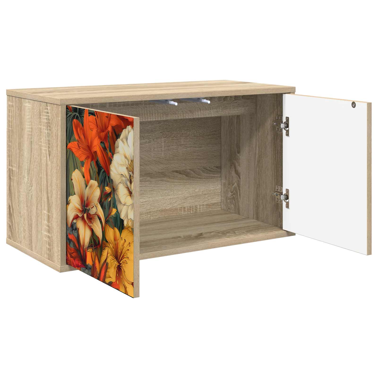 vidaXL Wall-mounted TV Cabinet GENNEP 69 x 33 x 40 cm Sonoma Oak 2