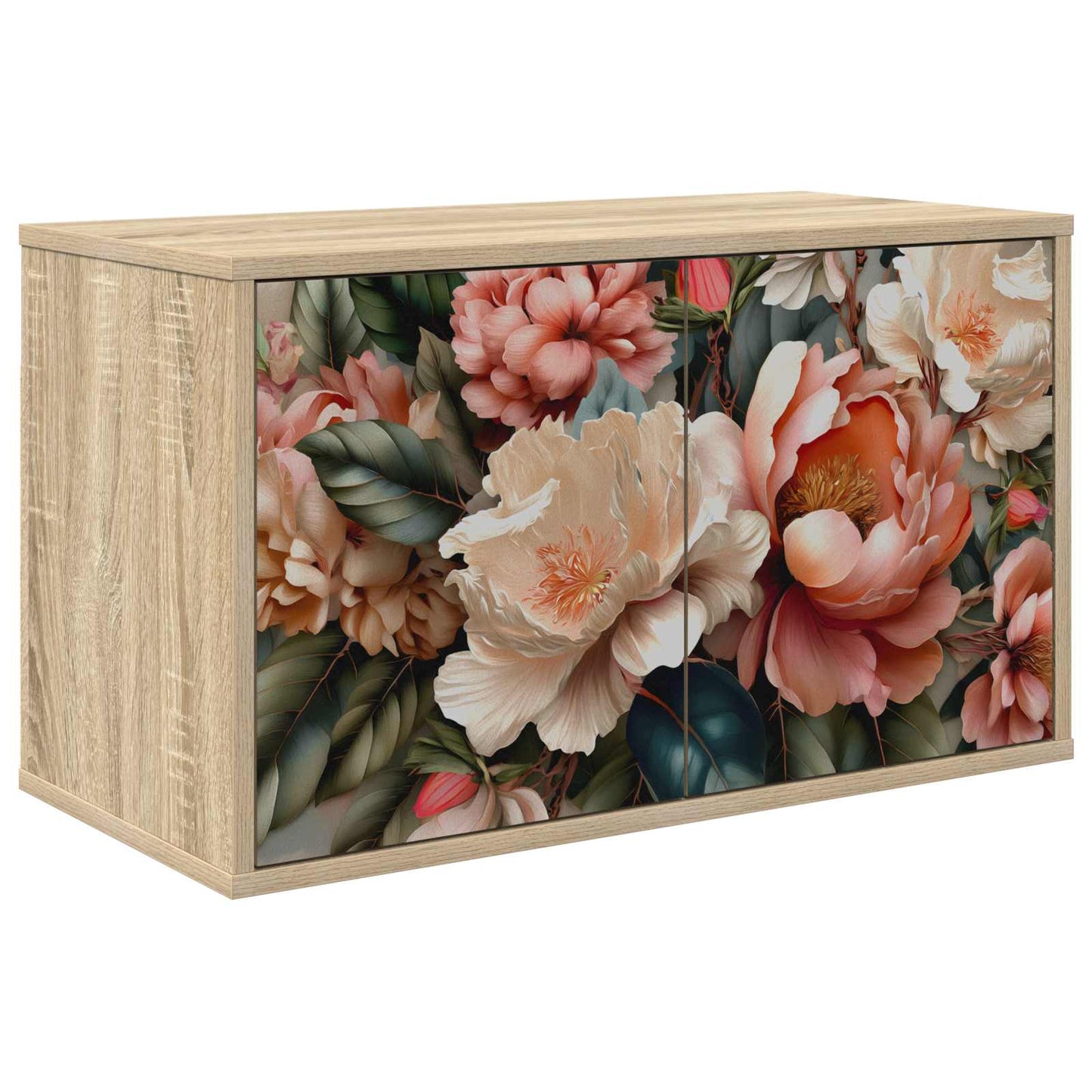 vidaXL Wall-mounted TV Cabinet BORNE 69 x 33 x 40 cm Sonoma Oak 1