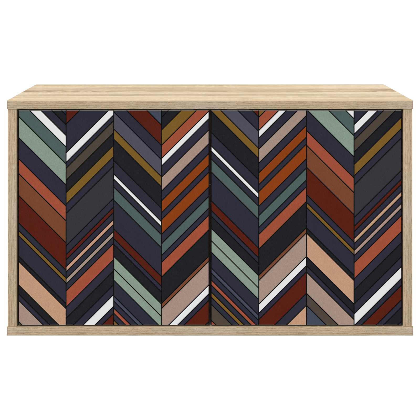 vidaXL Wall-mounted TV Cabinet OMMEN 69 x 33 x 40 cm Sonoma Oak 3