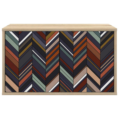 vidaXL Wall-mounted TV Cabinet OMMEN 69 x 33 x 40 cm Sonoma Oak 3
