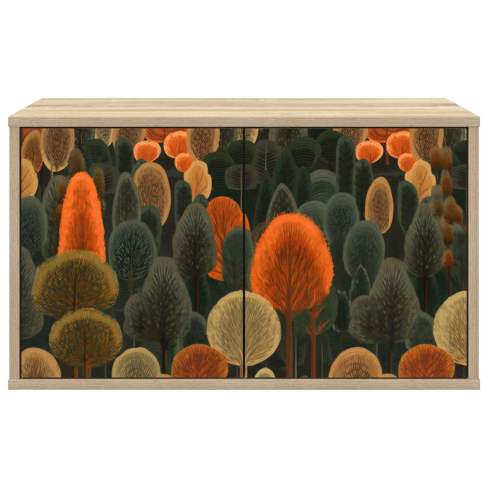 vidaXL Wall-mounted TV Cabinet ZAANDAM 69 x 33 x 40 cm Sonoma Oak 3