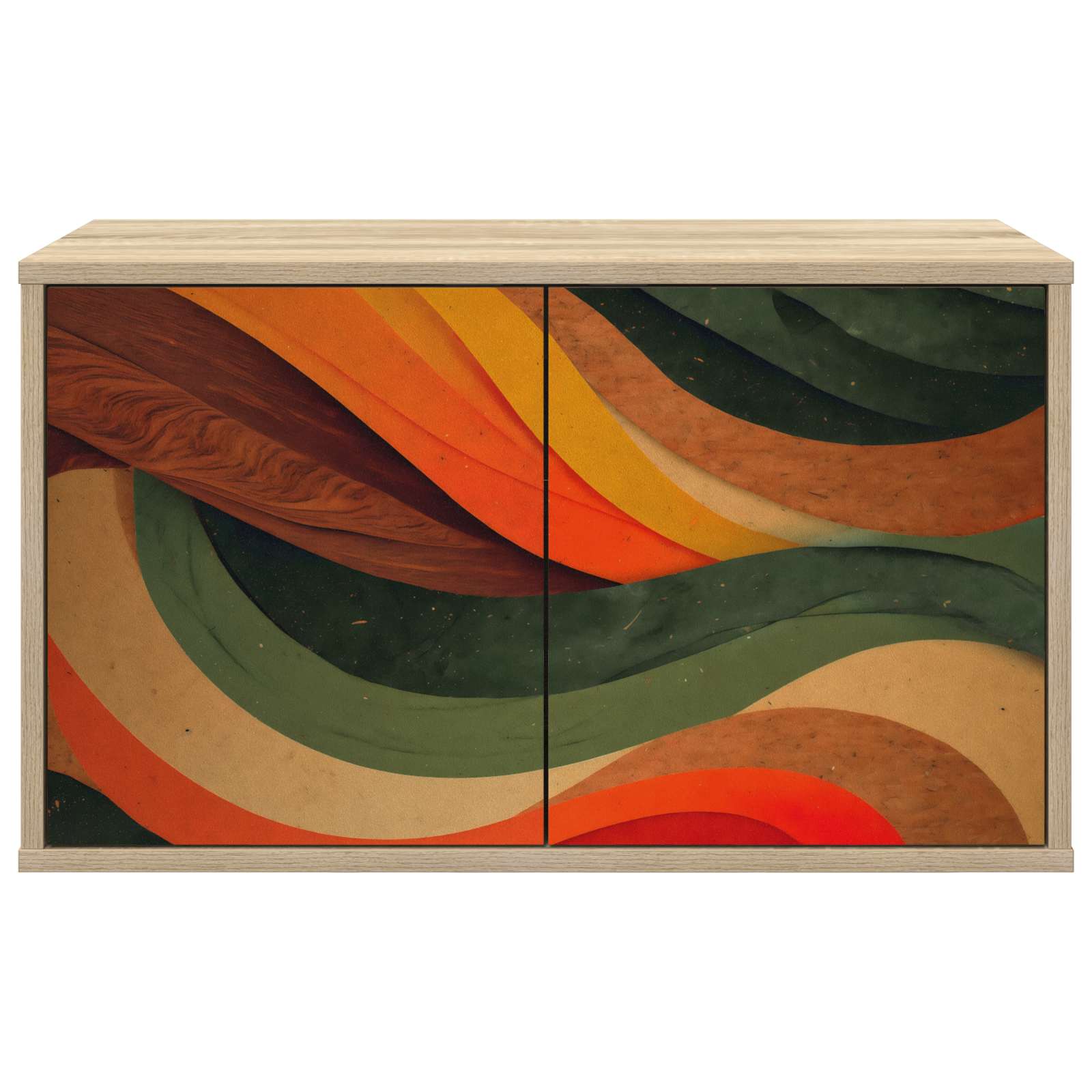 vidaXL Wall-mounted TV Cabinet BONN 69 x 33 x 40 cm Sonoma Oak 3