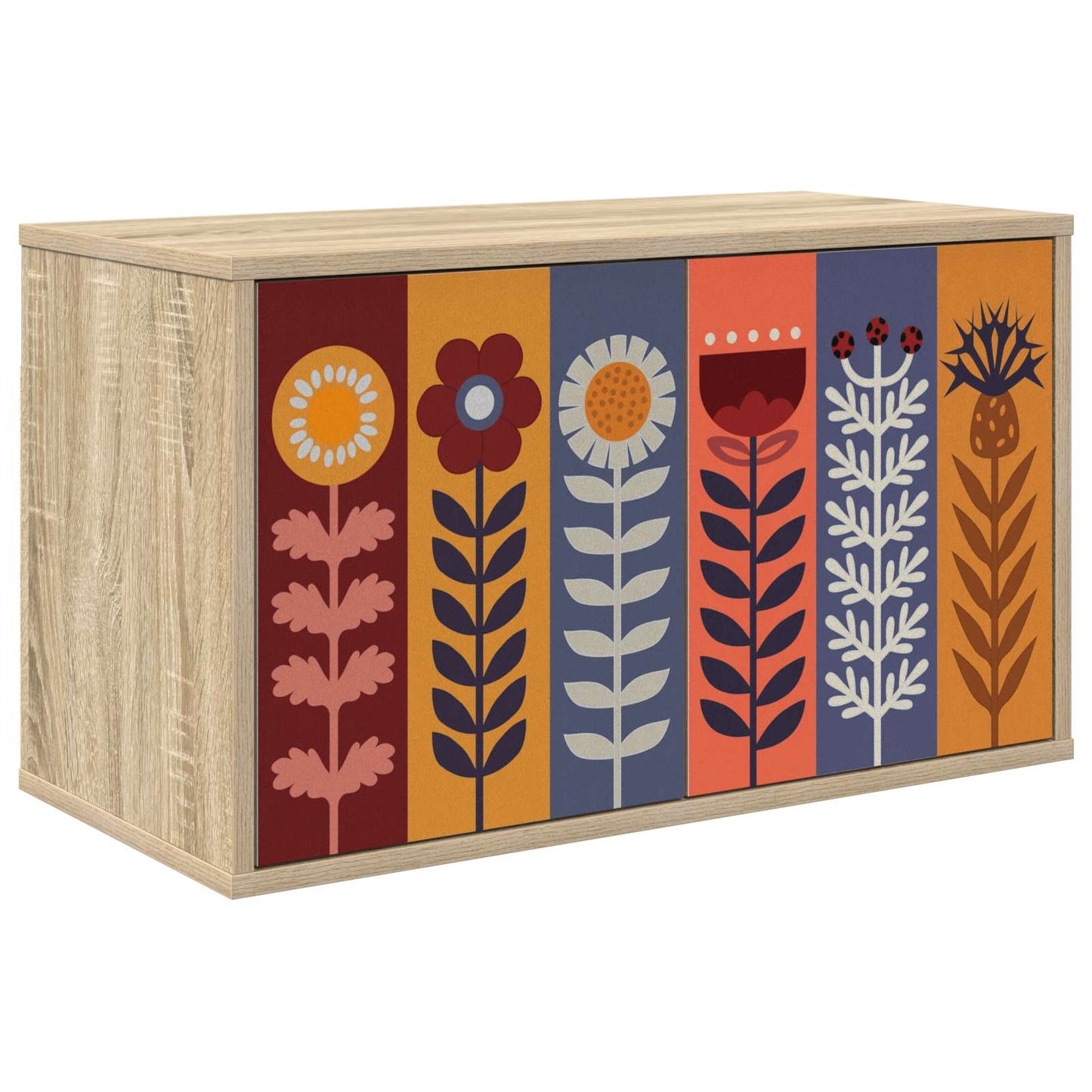 vidaXL Wall-mounted TV Cabinet ESSEN 69 x 33 x 40 cm Sonoma Oak 1