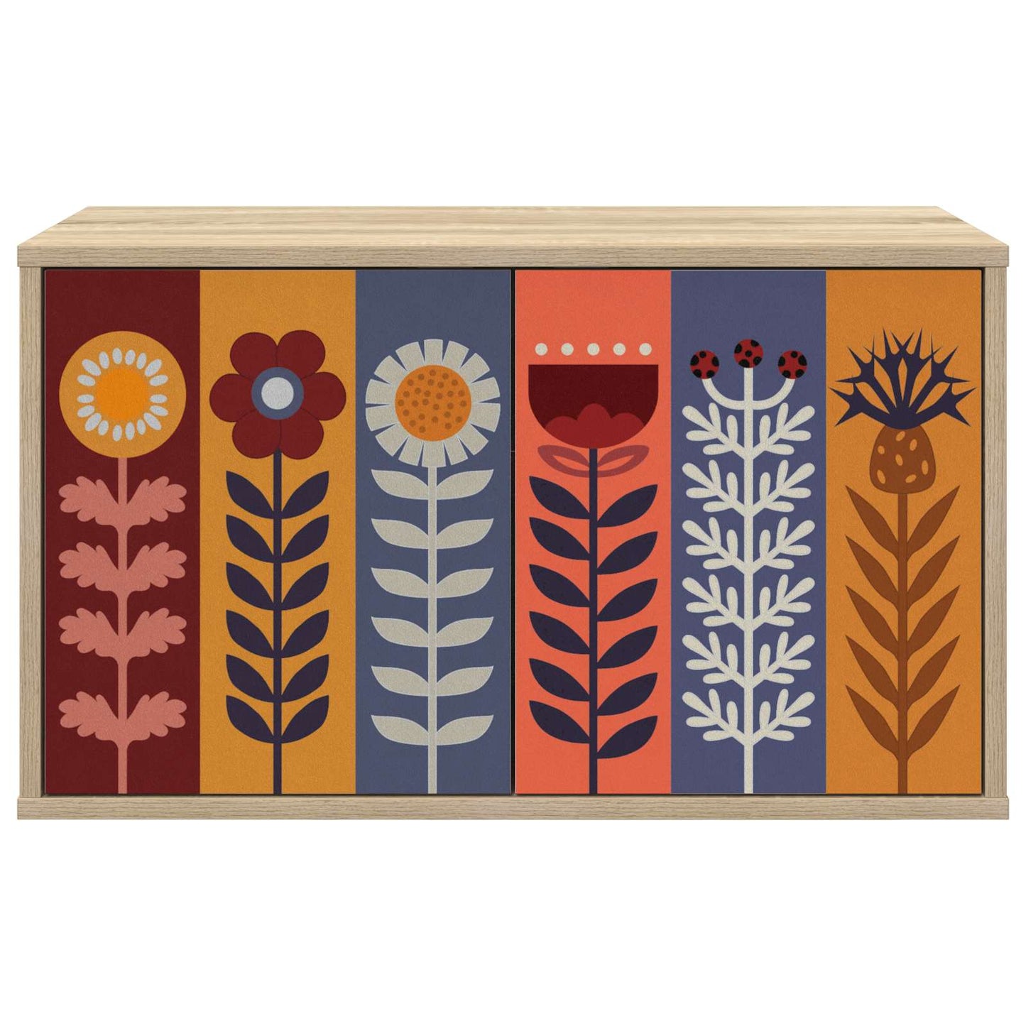 vidaXL Wall-mounted TV Cabinet ESSEN 69 x 33 x 40 cm Sonoma Oak 3