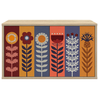 vidaXL Wall-mounted TV Cabinet ESSEN 69 x 33 x 40 cm Sonoma Oak 3
