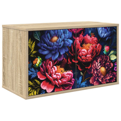 vidaXL Wall-mounted TV Cabinet KIEL 69 x 33 x 40 cm Sonoma Oak 1