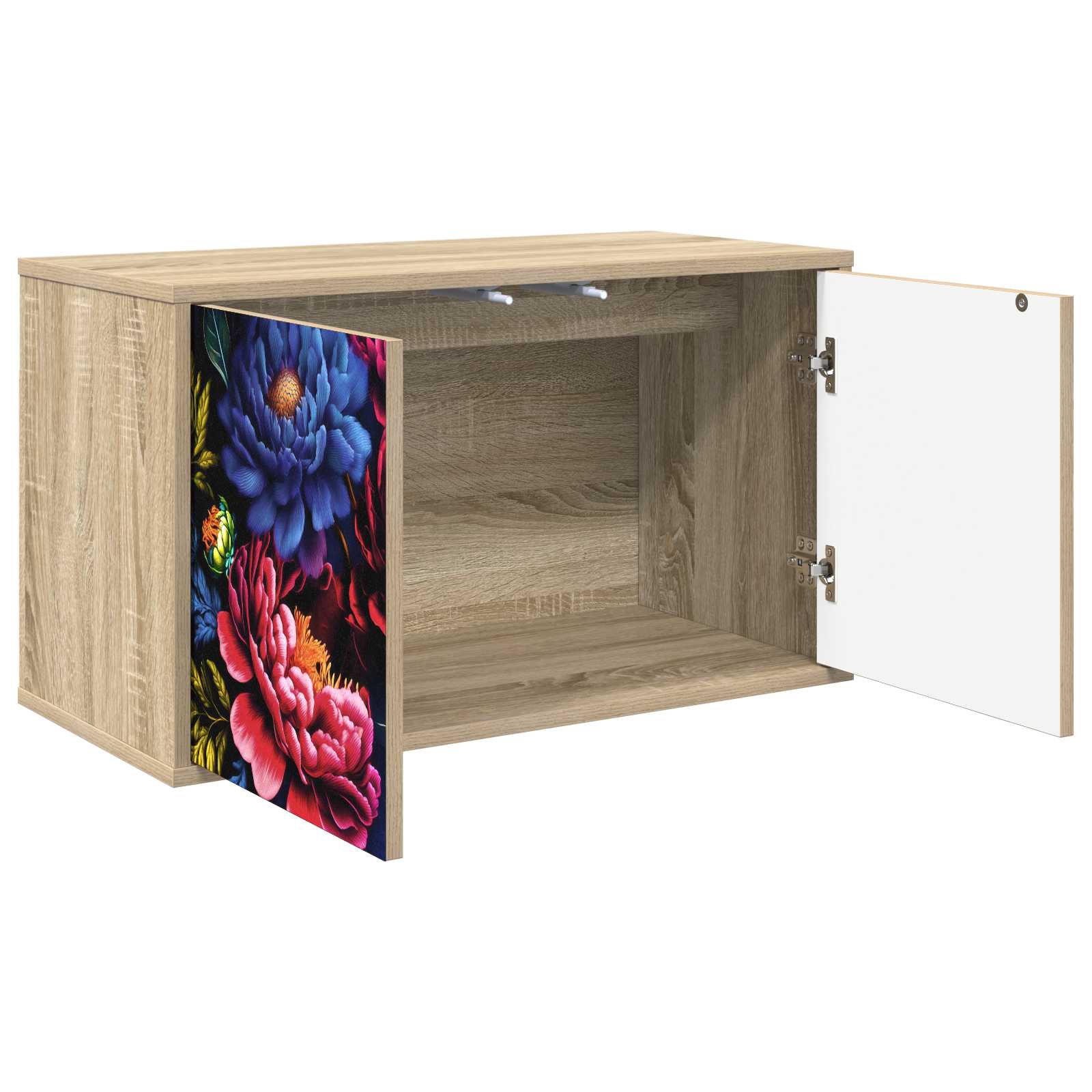 vidaXL Wall-mounted TV Cabinet KIEL 69 x 33 x 40 cm Sonoma Oak 2