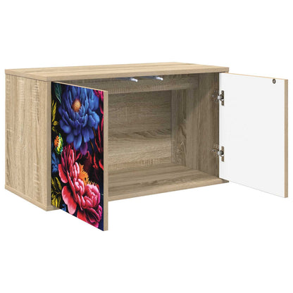 vidaXL Wall-mounted TV Cabinet KIEL 69 x 33 x 40 cm Sonoma Oak 2