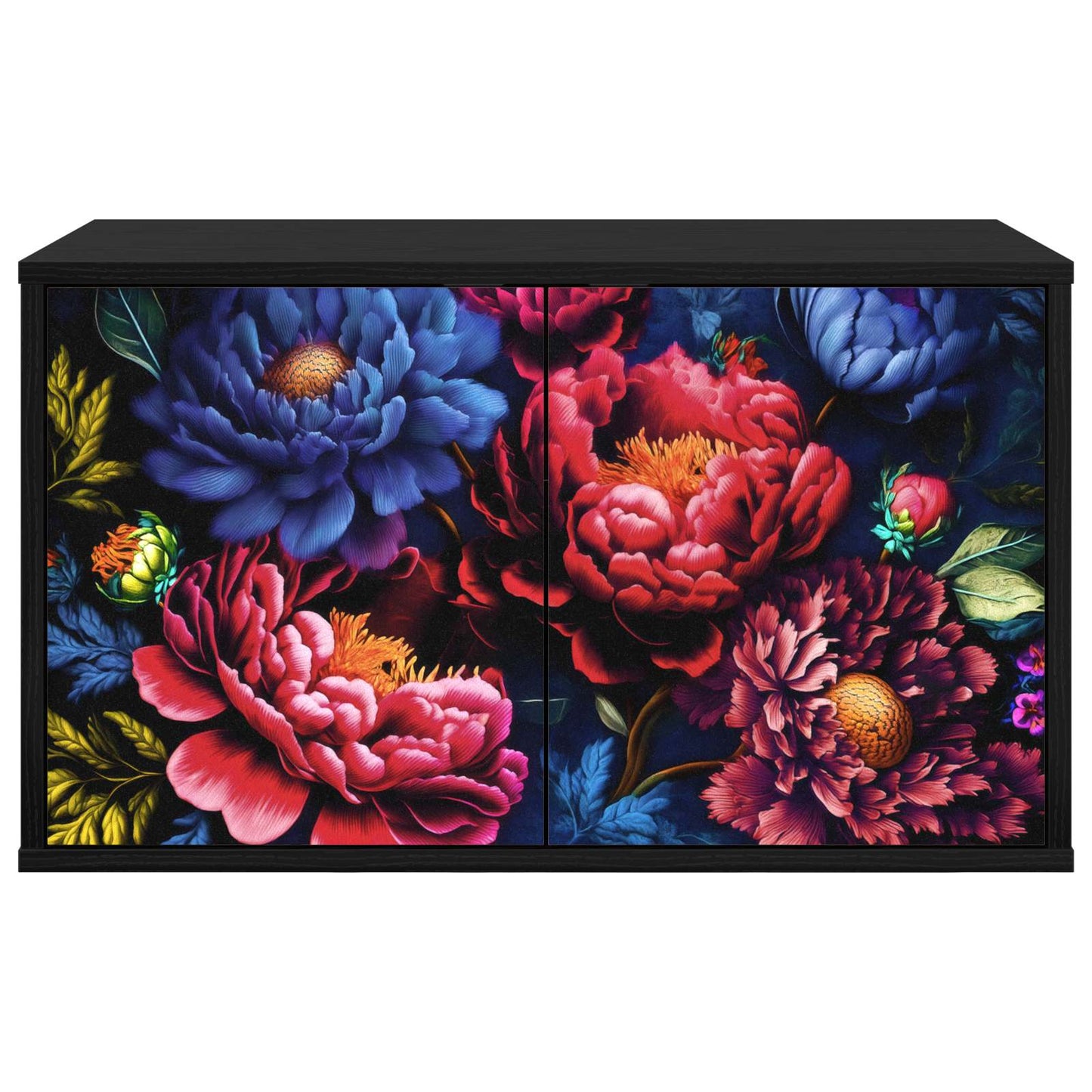 vidaXL Wall-mounted TV Cabinet KIEL 69 x 33 x 40 cm Black Oak 3