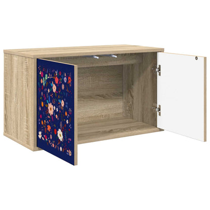 vidaXL Wall-mounted TV Cabinet MAINZ 69 x 33 x 40 cm Sonoma Oak 2